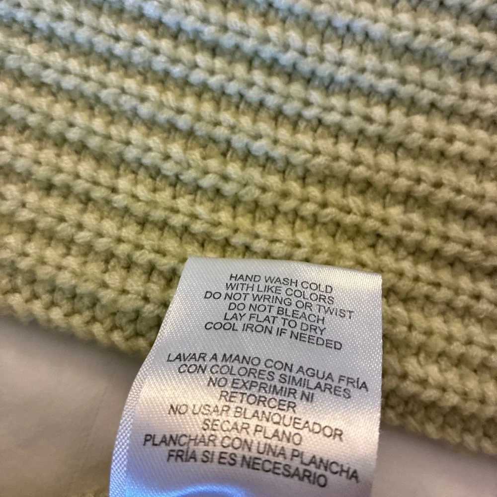 Copper Key Girl’s Cable Knit Sweater - Olive Green - Picture 4 of 5